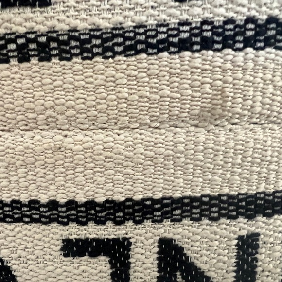 Celine Black and White Small Tote with Textured Design - Picture 7 of 13